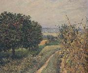 Alfred Sisley Among the Vines Louveciennes, oil painting reproduction
